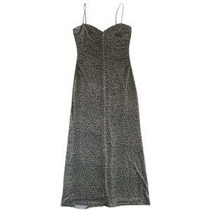 Andrea Polizzi for Rex Lester Leopard Print Vintage Gown Size 10
